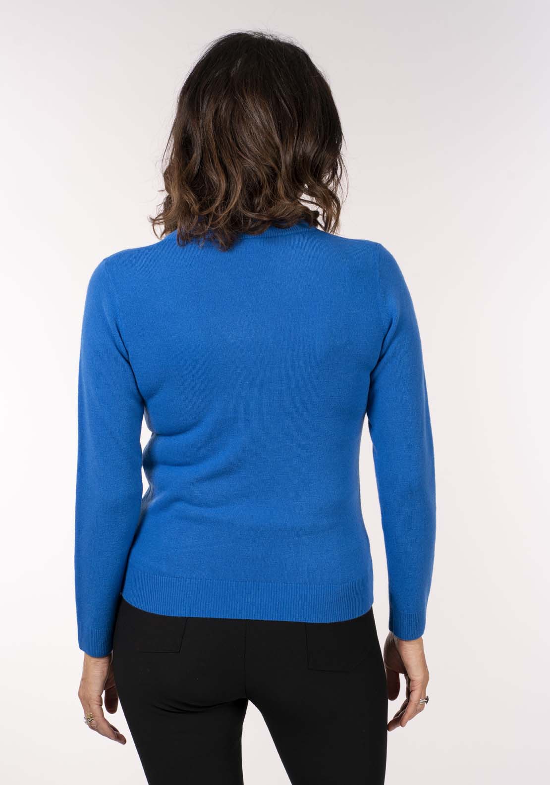 Tea Lane Cashmillon V Neck Sweater - Ocean 5 Shaws Department Stores