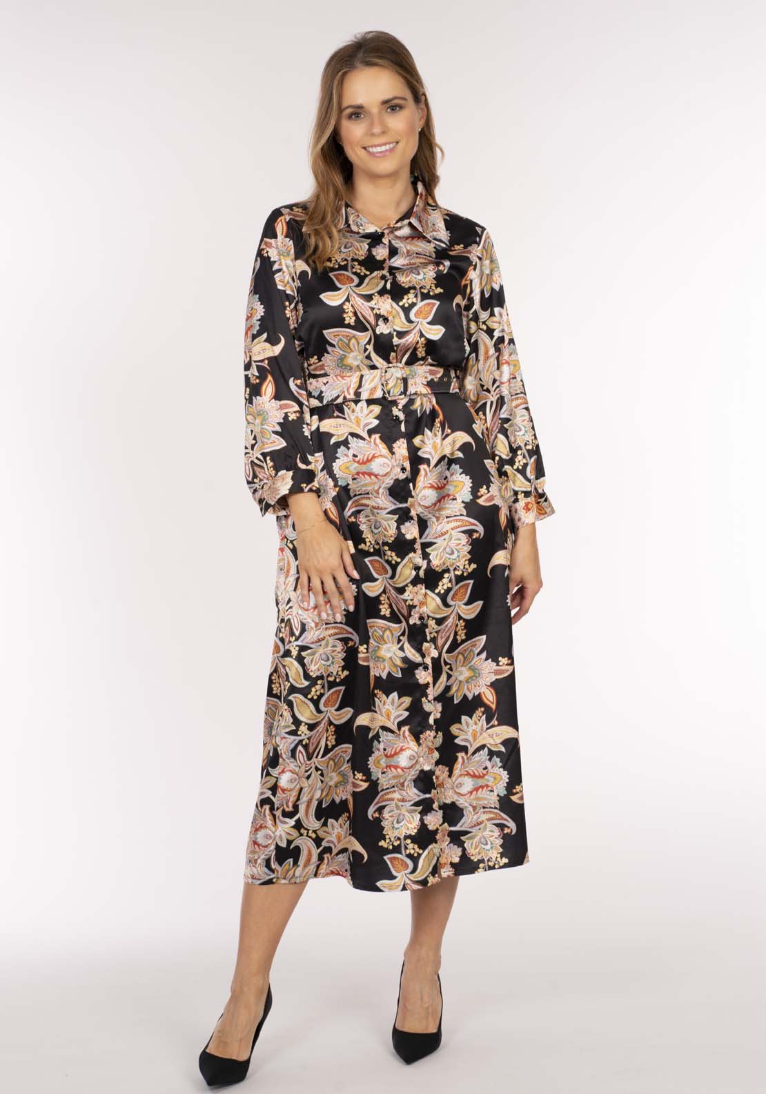 Naoise Shirt Dress - Black 3 Shaws Department Stores
