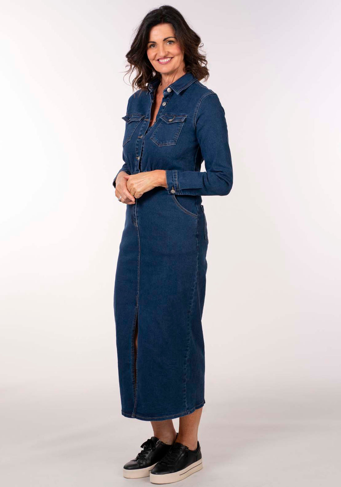 white christmas dresses Denim Dress
