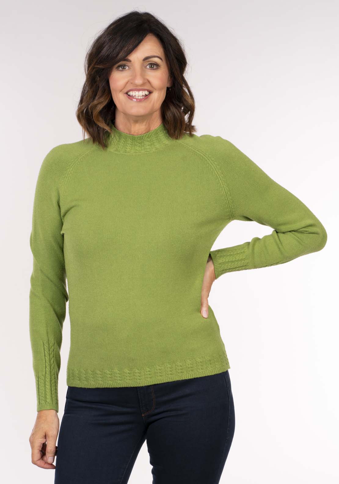 Tea Lane Turtle Neck - Green 1 Shaws Department Stores