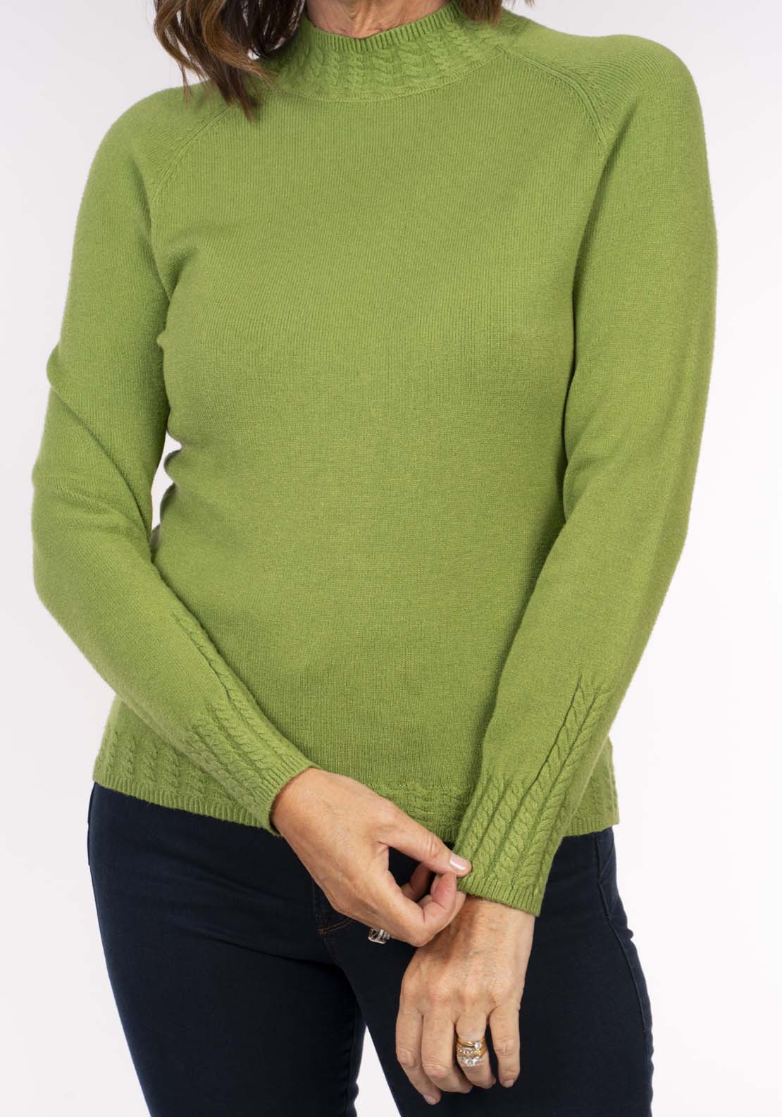 Tea Lane Turtle Neck - Green 4 Shaws Department Stores
