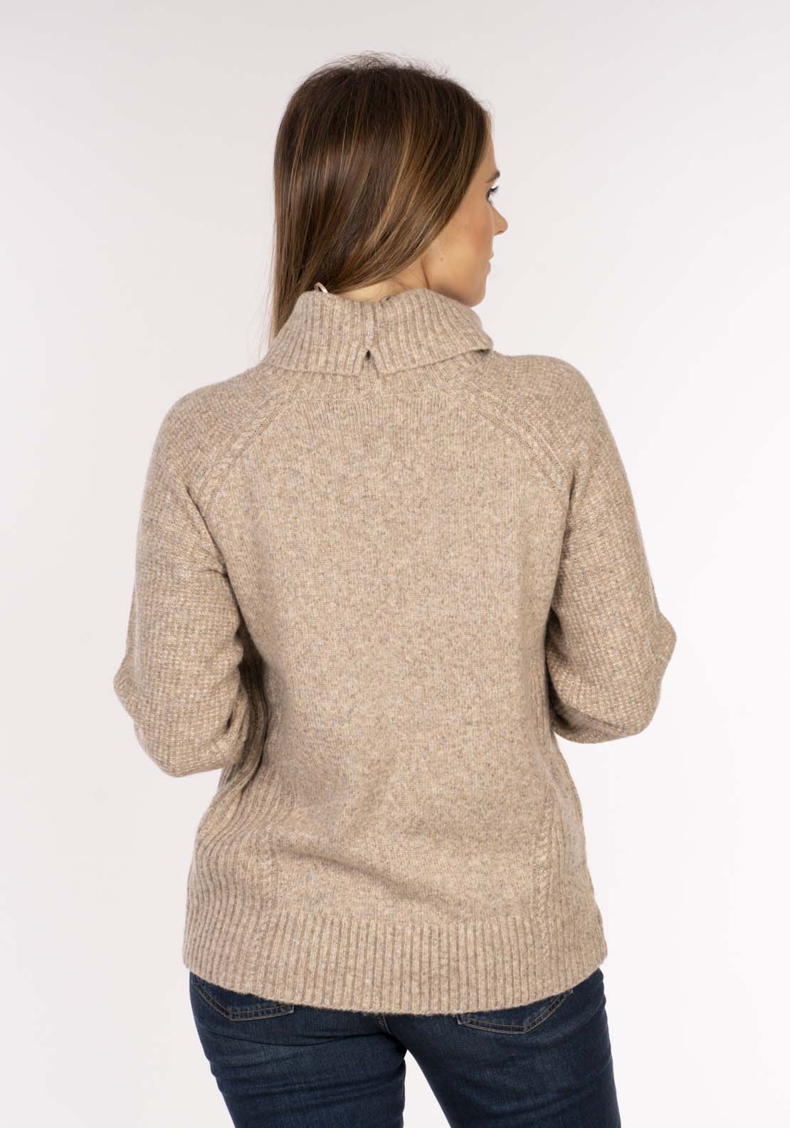 Naoise Raglan Sweater Contrast Sleeve - Cayenne Pepper 6 Shaws Department Stores