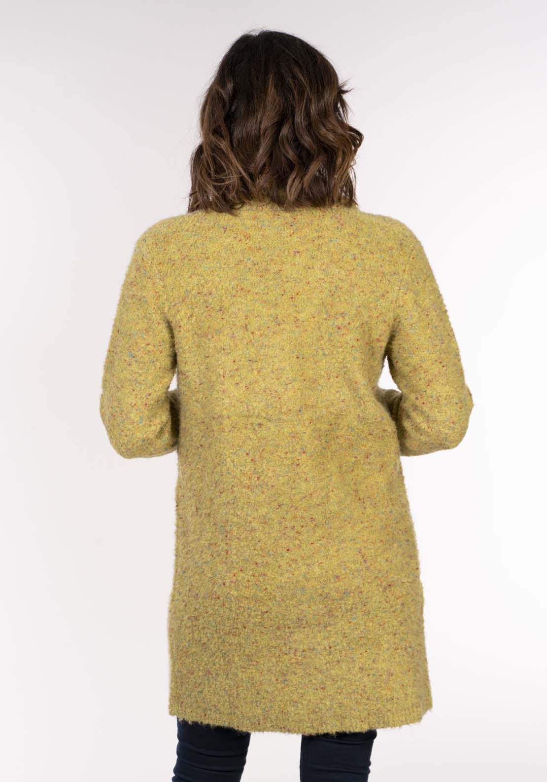 Tea Lane Boucle Coatigan - Green Boucle 7 Shaws Department Stores
