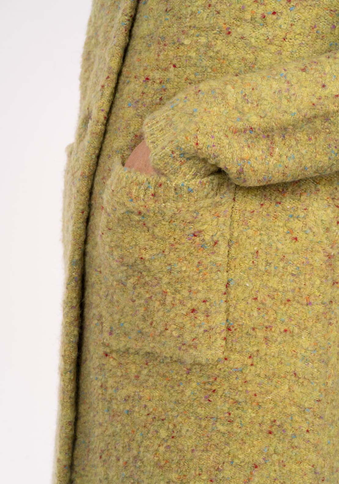 Tea Lane Boucle Coatigan - Green Boucle 4 Shaws Department Stores