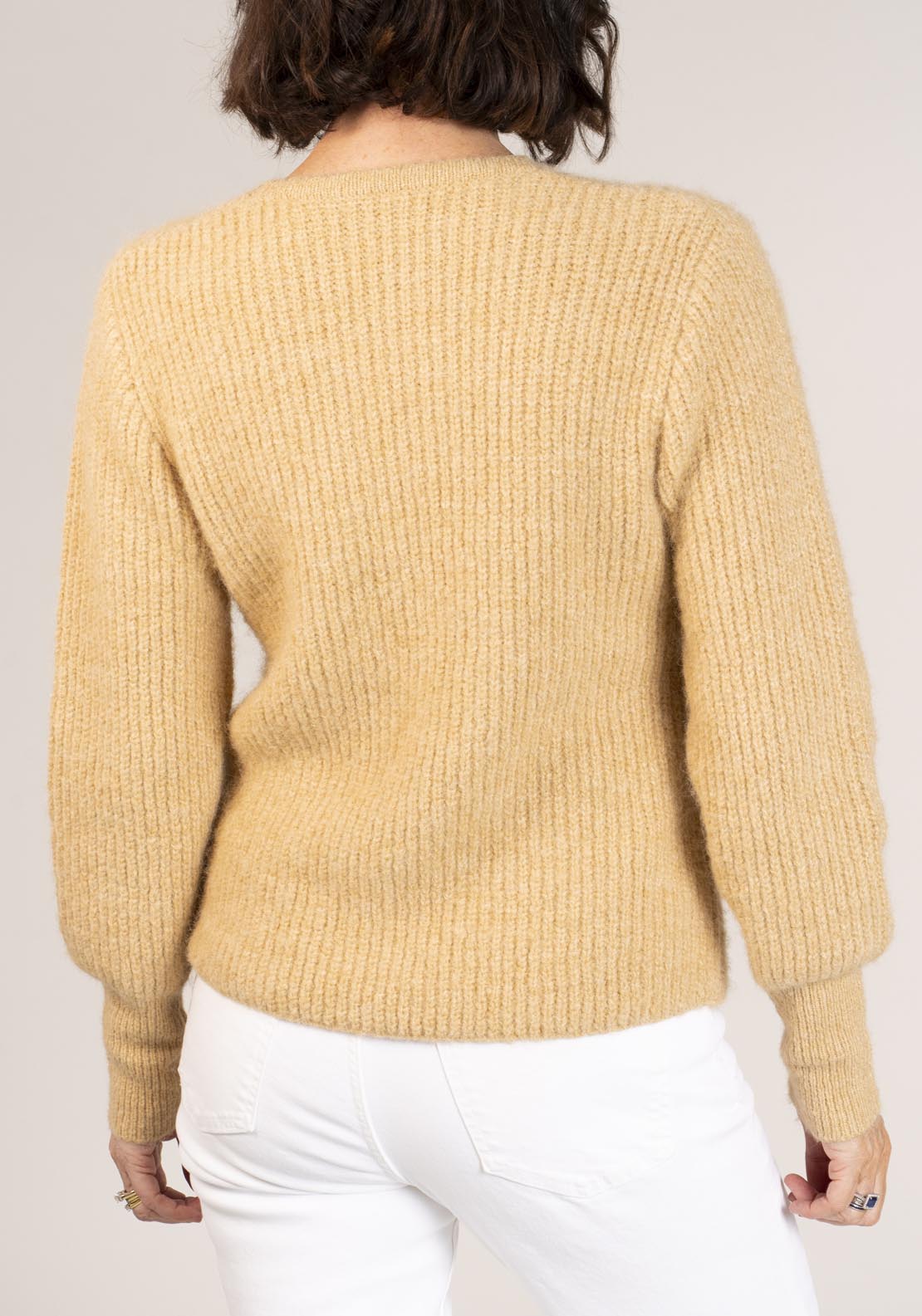 Naoise Wrap Sweater - Taupe 5 Shaws Department Stores