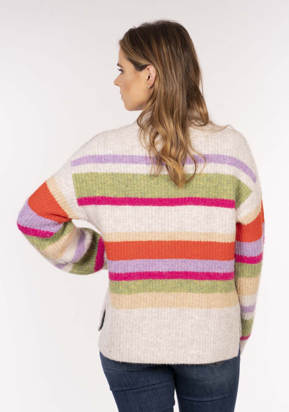 Naoise Stripe Btn Shoulder Shoulder - Multi 3 Shaws Department Stores