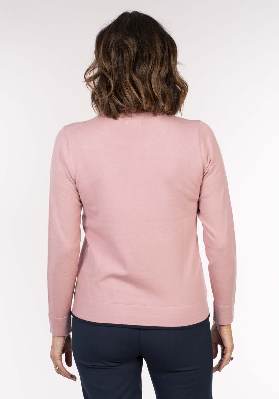 Tea Lane Rib Spot Sweater - Pink 4 Shaws Department Stores