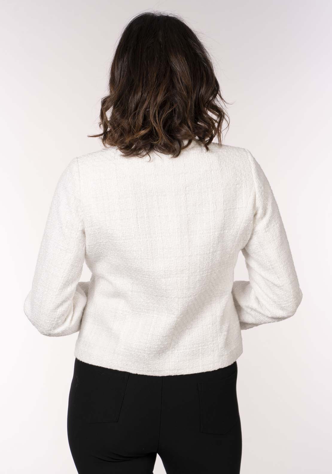 Tea Lane Boucle Blazer - Ivory 5 Shaws Department Stores