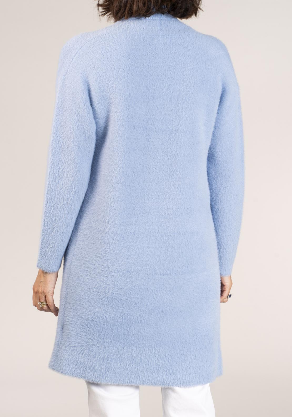 Naoise Feather Yarn Cardigan - Blue 5 Shaws Department Stores