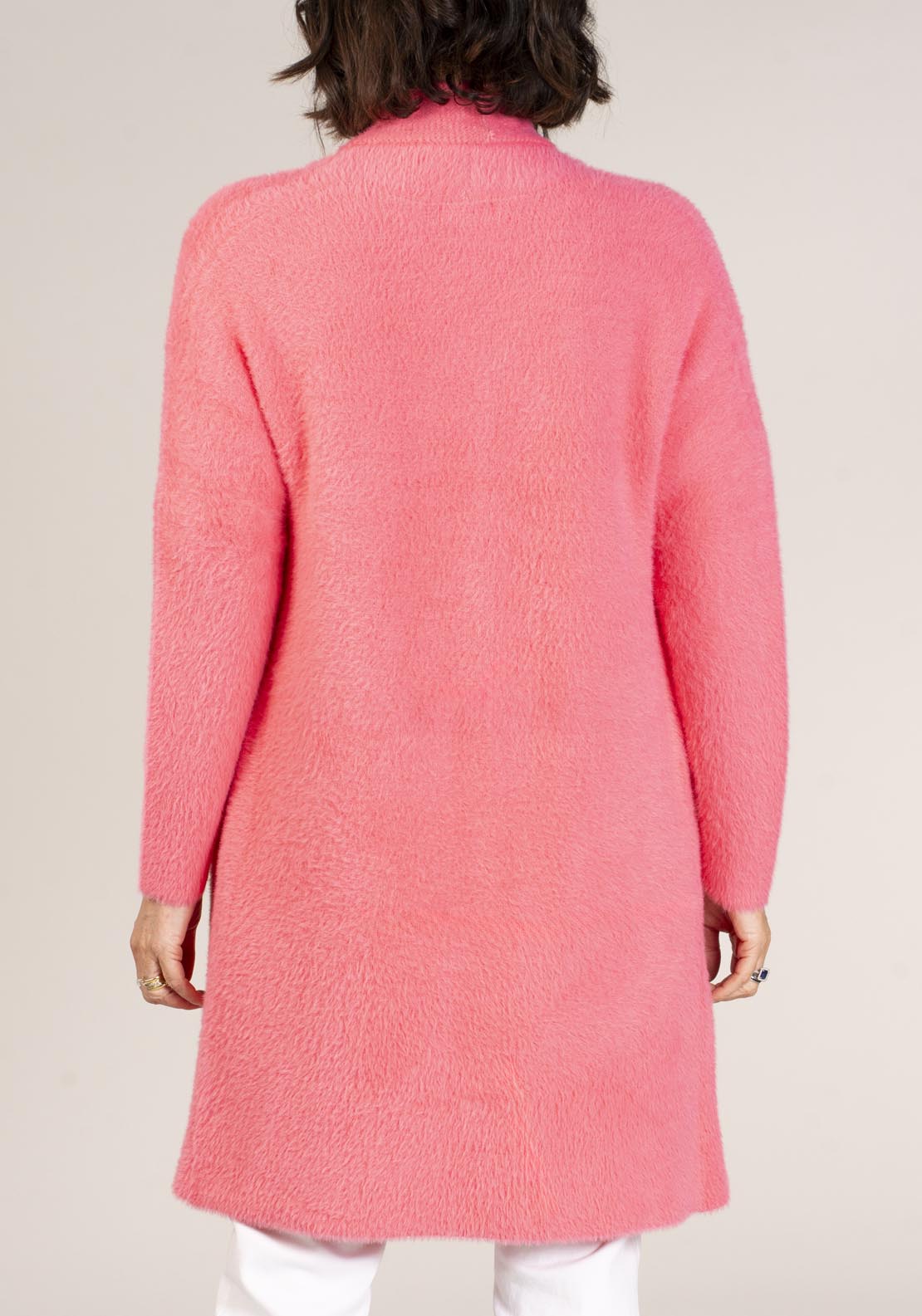 Naoise Feather Yarn Cardigan - Pink 5 Shaws Department Stores