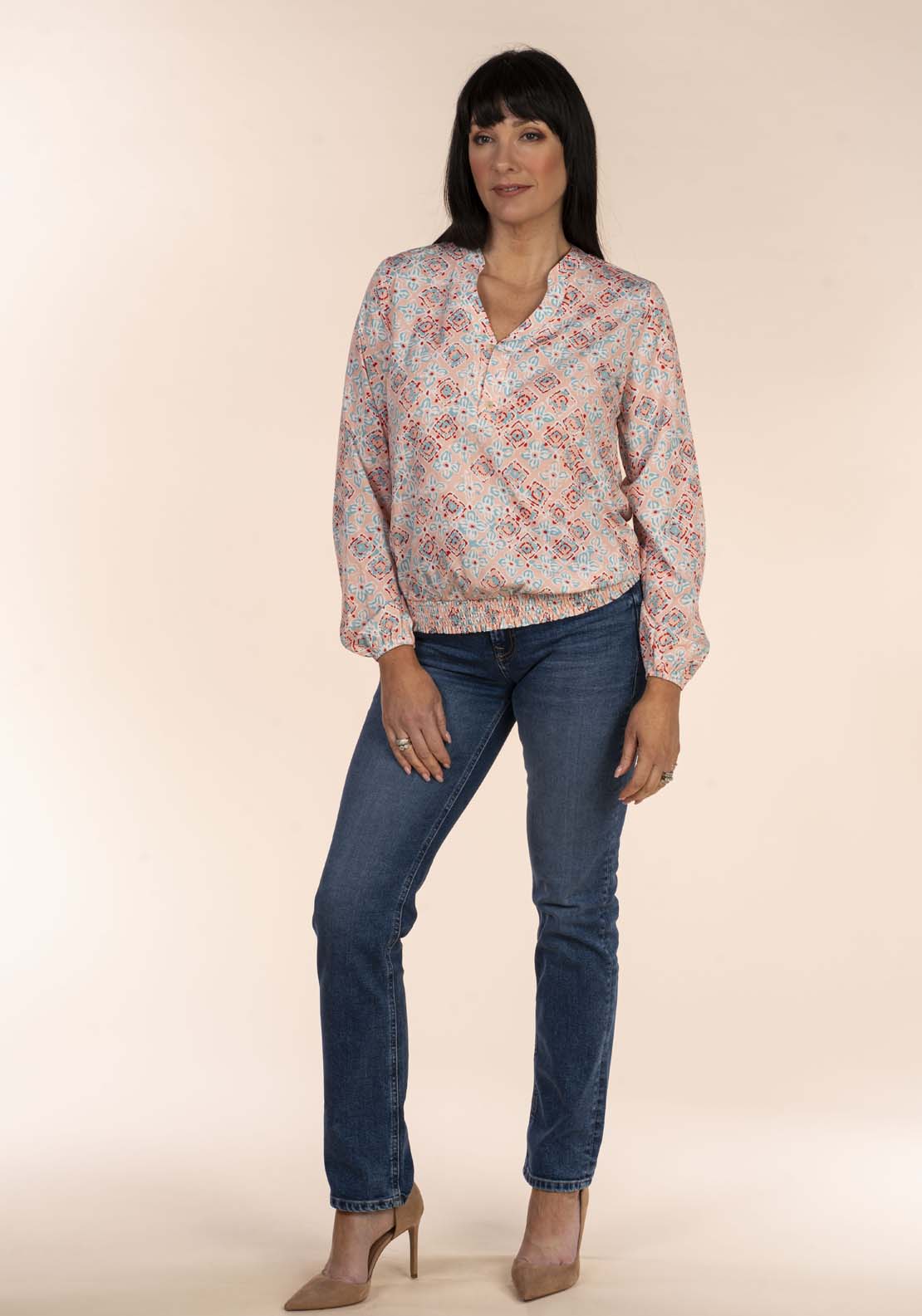 Tea Lane Frieda Bubble Blouse 6 Shaws Department Stores