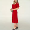 Lurex Party Dress - Red