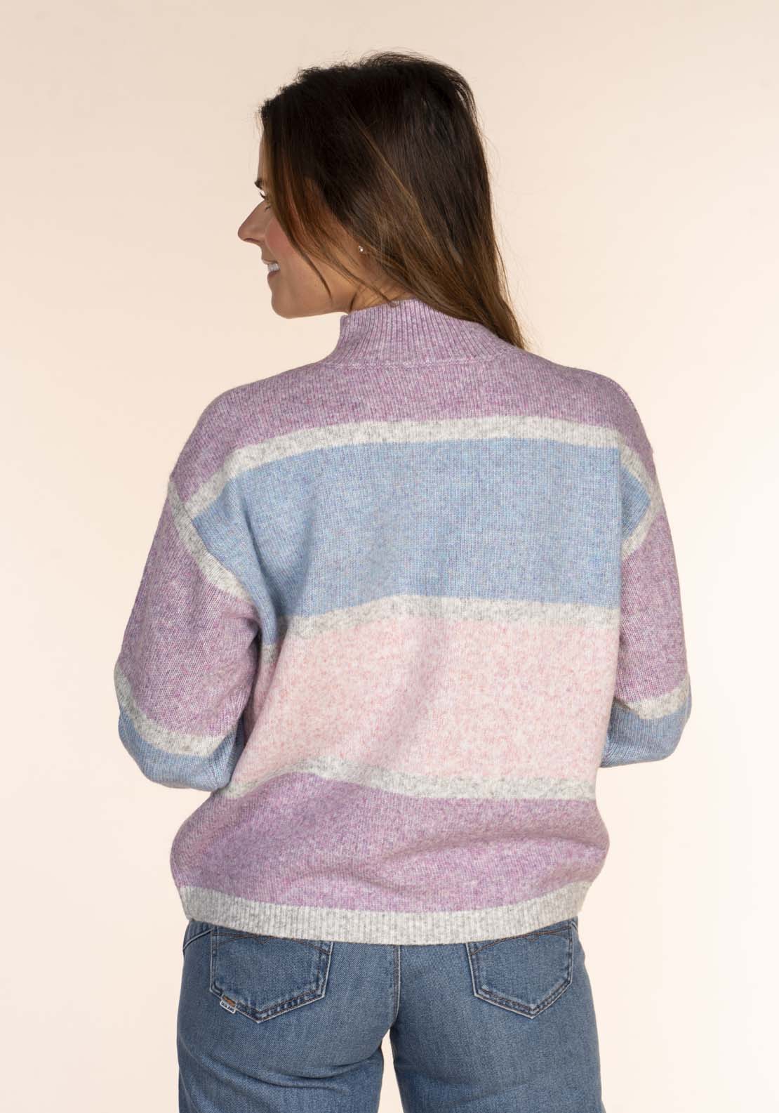 Naoise Stripe Turtle Sweater 3 Shaws Department Stores