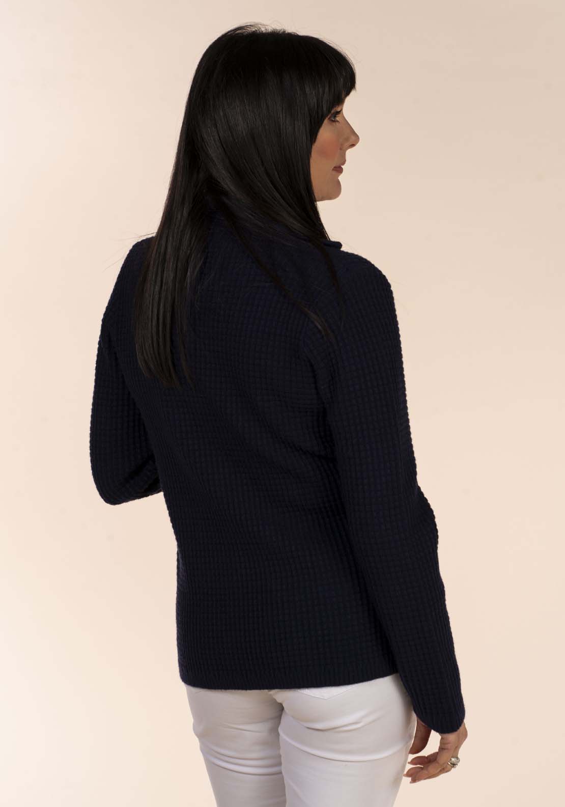 Tea Lane Double Breast Coat - Navy 4 Shaws Department Stores