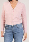 V Neck Cardigan - Pink