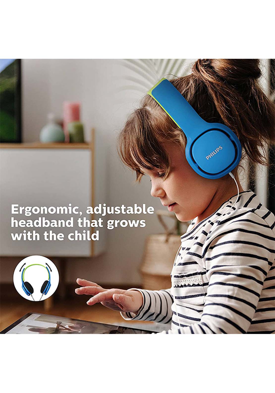 Philips Childrens Headphones - Blue 4 Shaws Department Stores