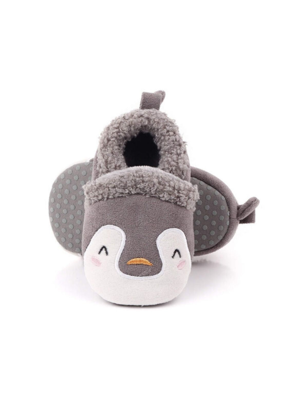 Ziggle Penguin Slippers - Grey 1 Shaws Department Stores