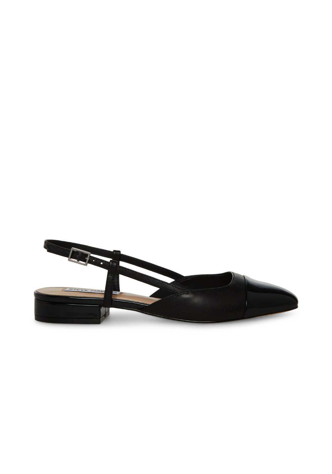 Steve Madden Low Heeled Ch Pump - Black 1 Shaws Department Stores