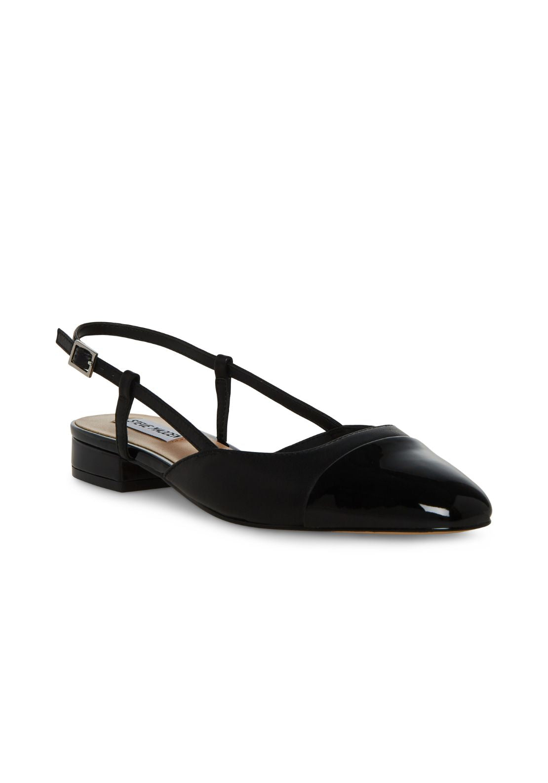 Steve Madden Low Heeled Ch Pump - Black 2 Shaws Department Stores