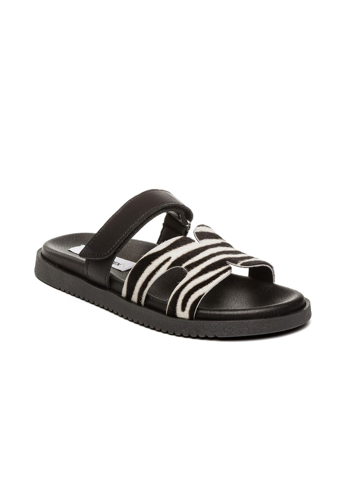 Steve Madden Slip On H Sandal - Black/zebra 2 Shaws Department Stores