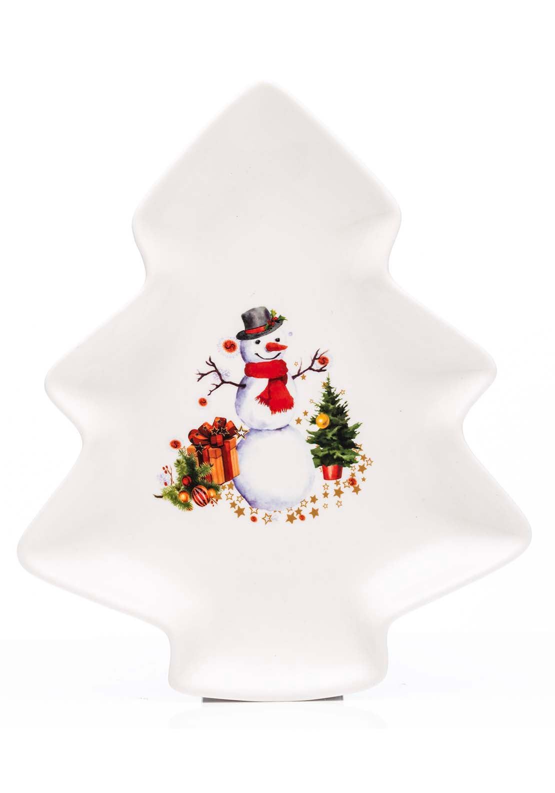 Christmas Snowman Serving Plate