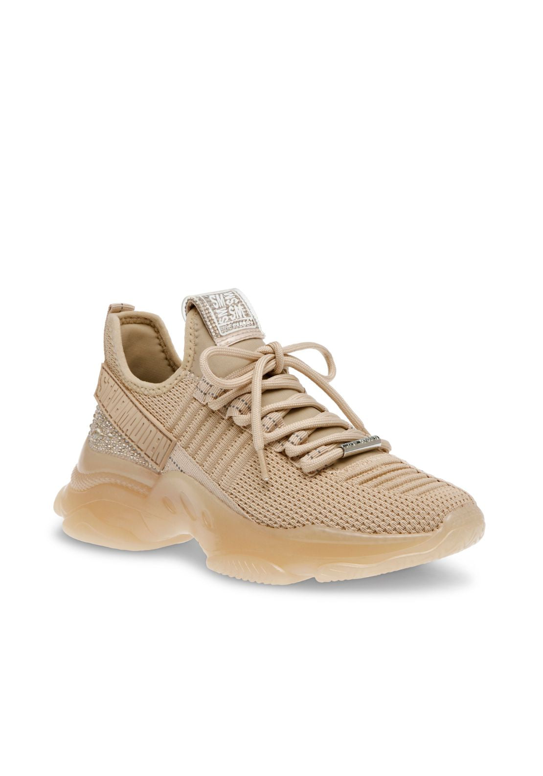 Steve Madden Bling Heel Trainer - Irish Cream 2 Shaws Department Stores