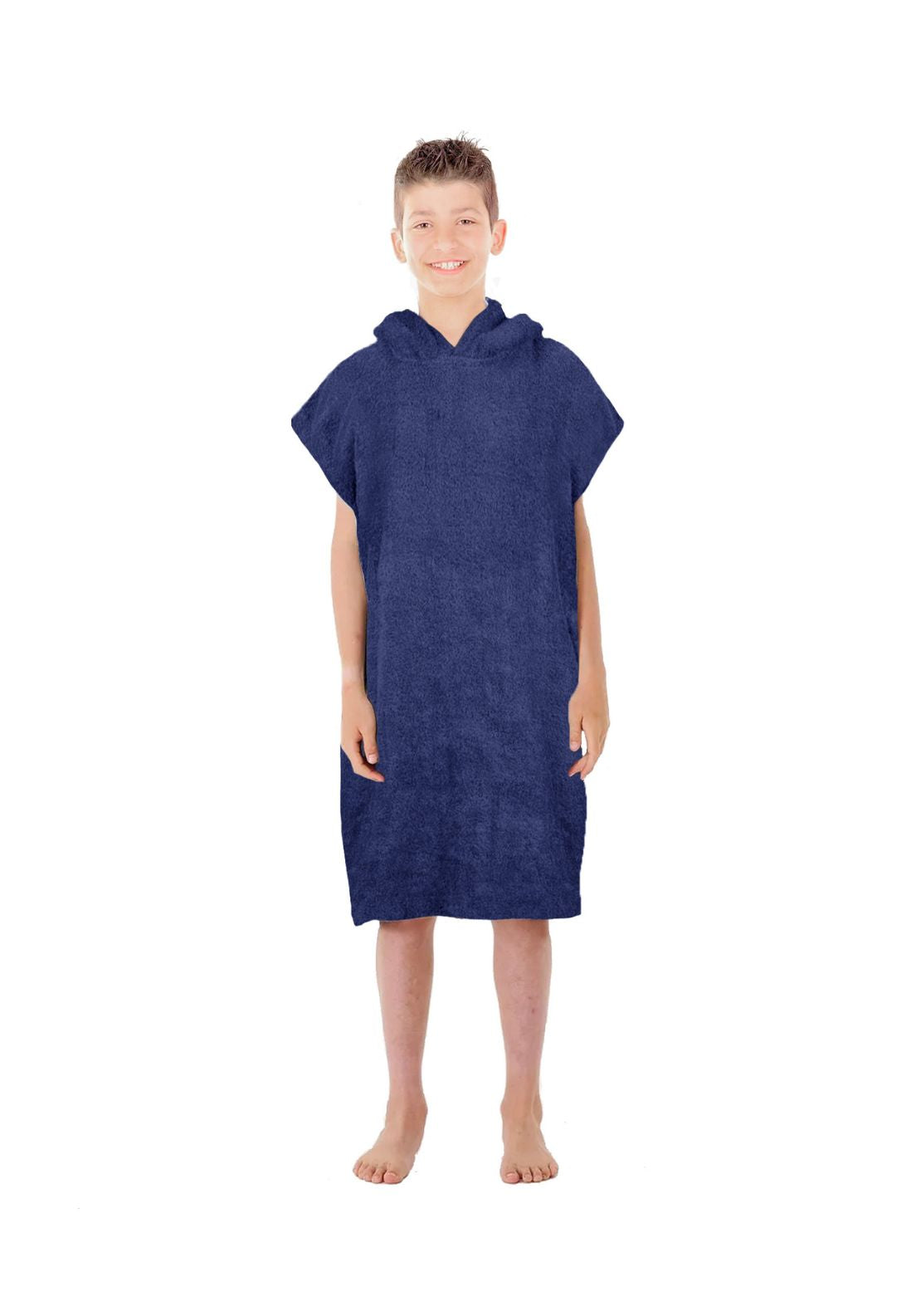The Home Collection Kids Towel Poncho - Navy 2 Shaws Department Stores