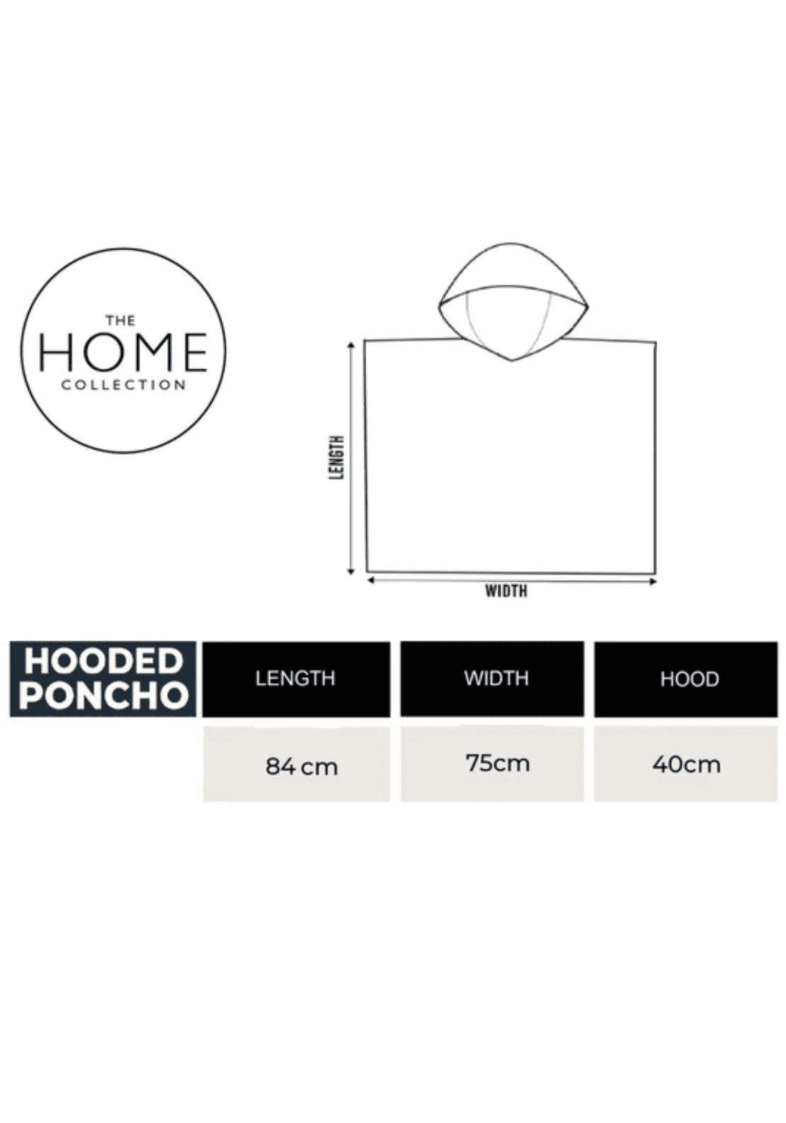 The Home Collection Kids Towel Poncho - Navy 3 Shaws Department Stores