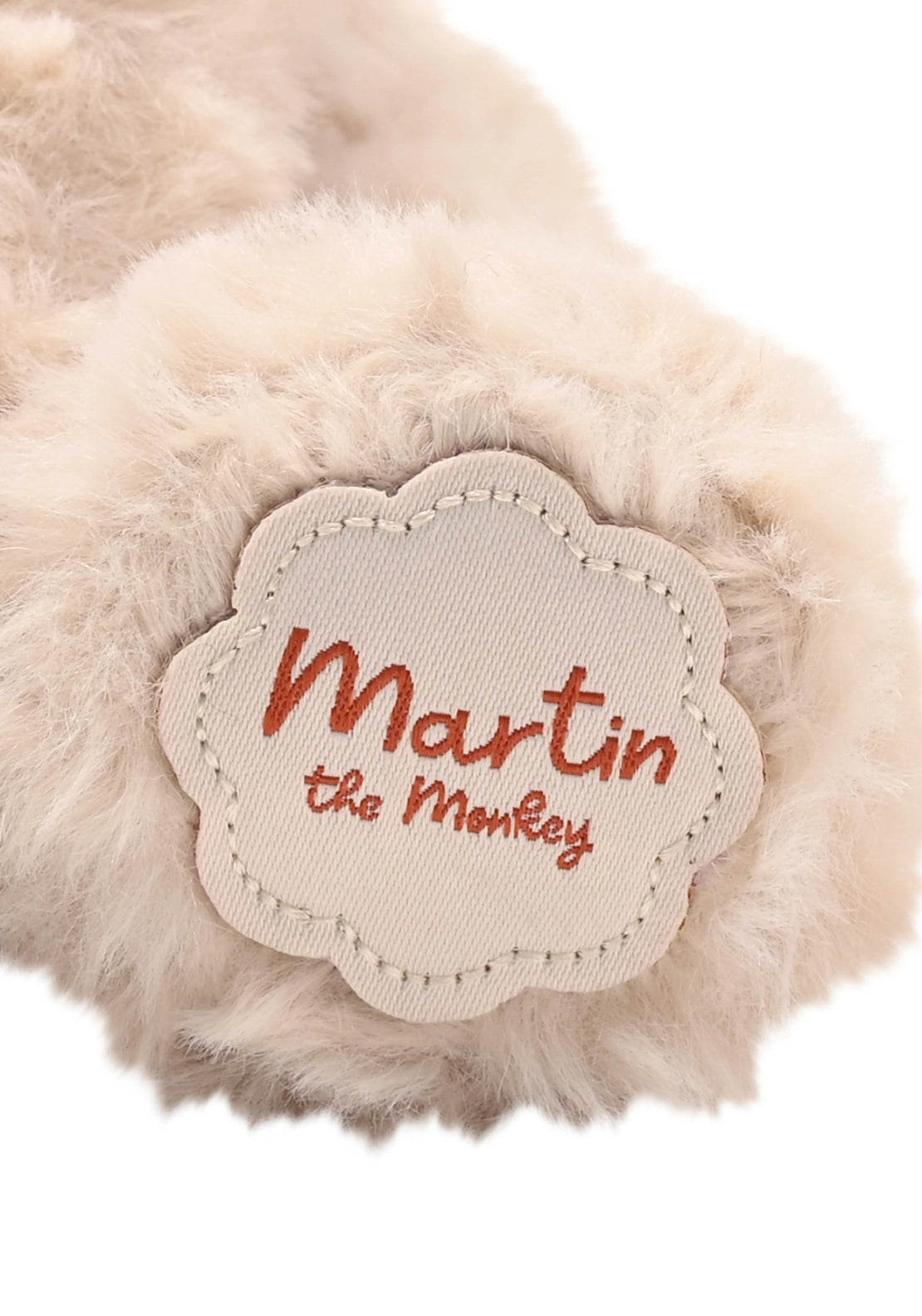 Martin The Plush Sitting Light Monkey - Brown