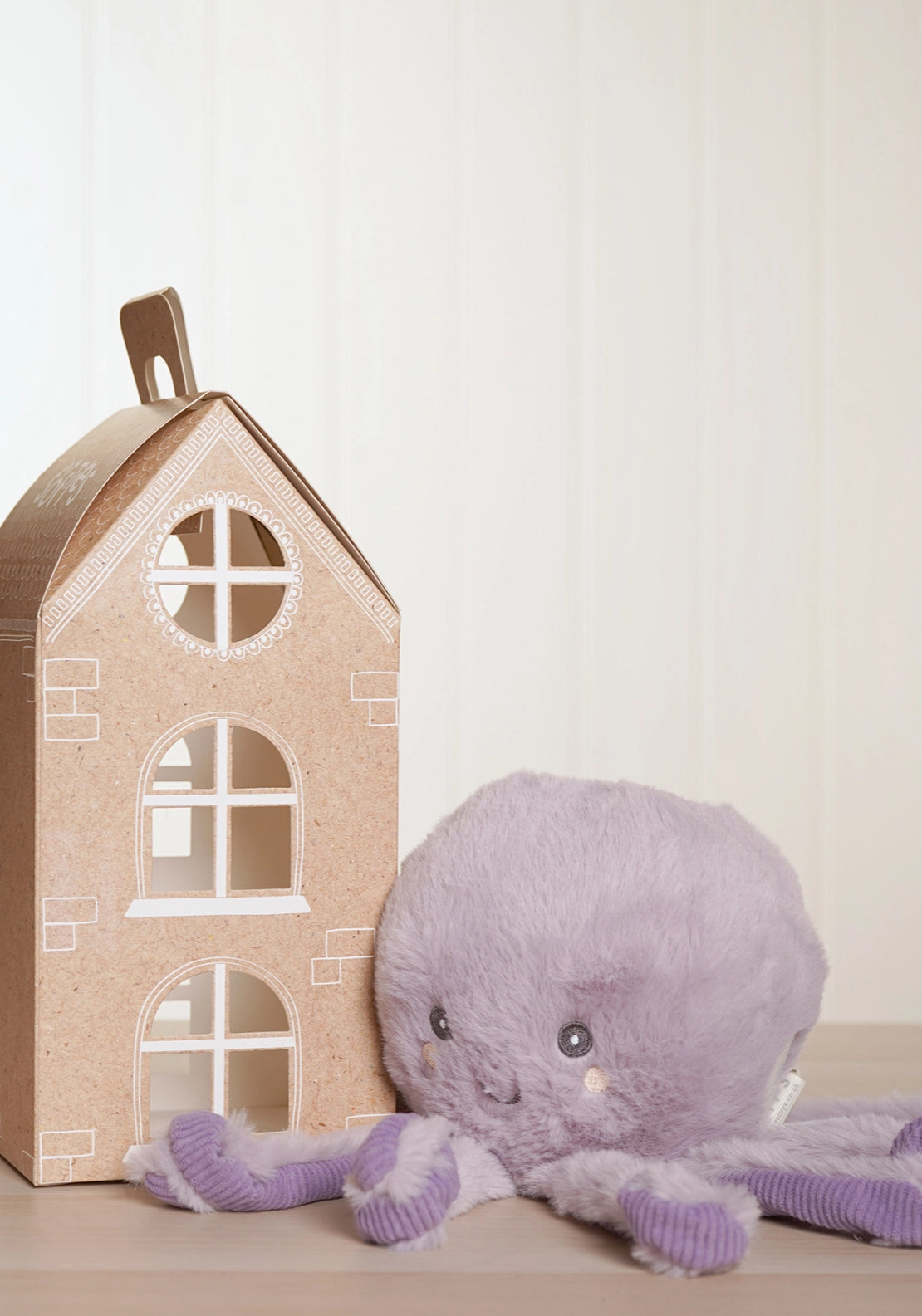 Otto The Plush Sitting Octopus - White