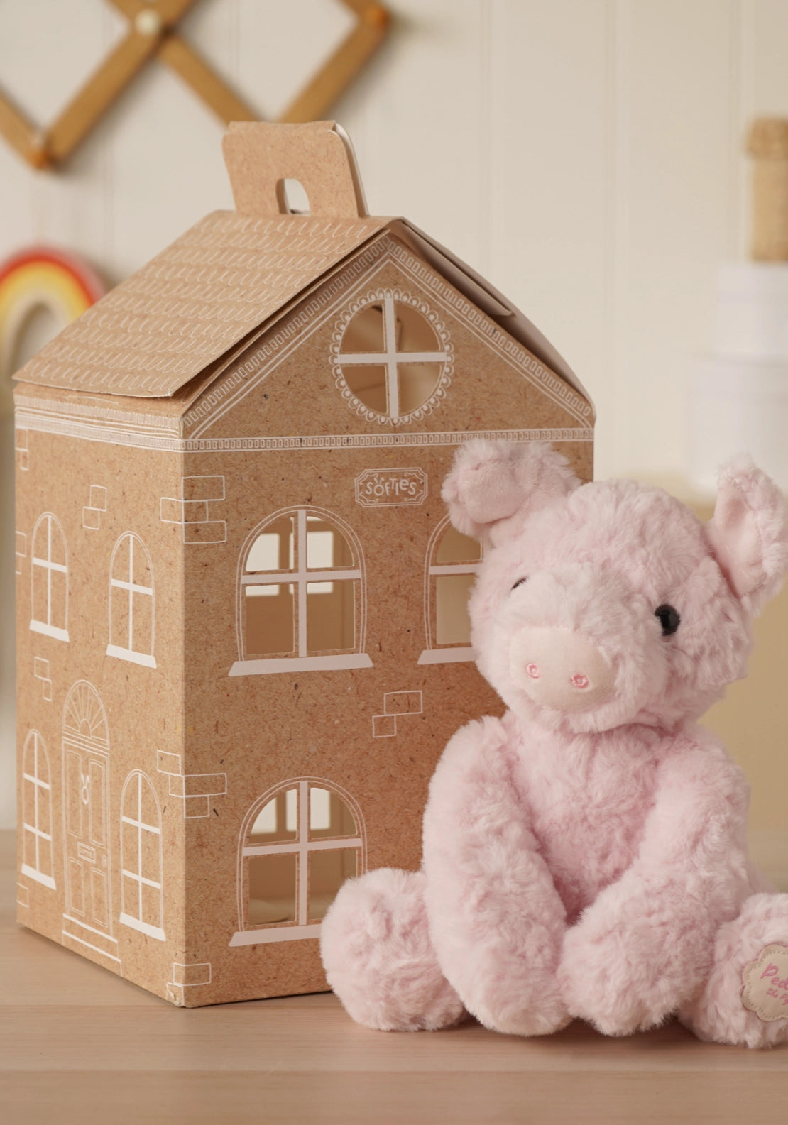 Pedro The Plush Sitting Pig - Multi