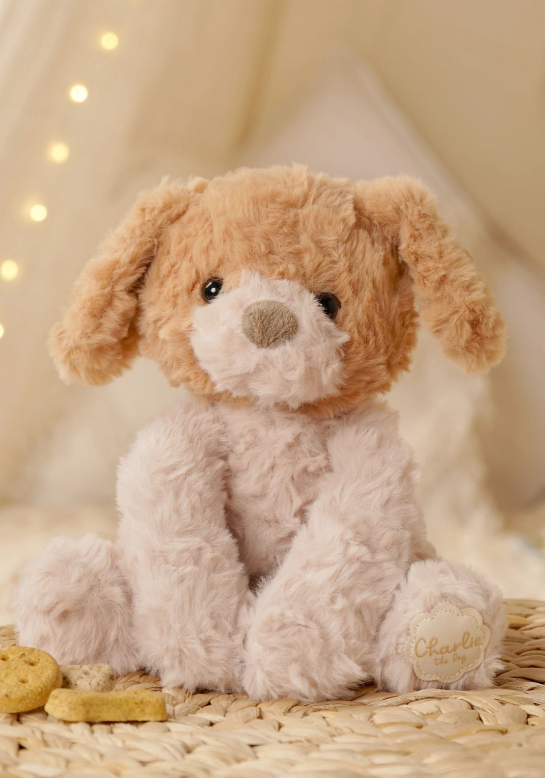 Charlie The Plush Sitting Dog - Multi