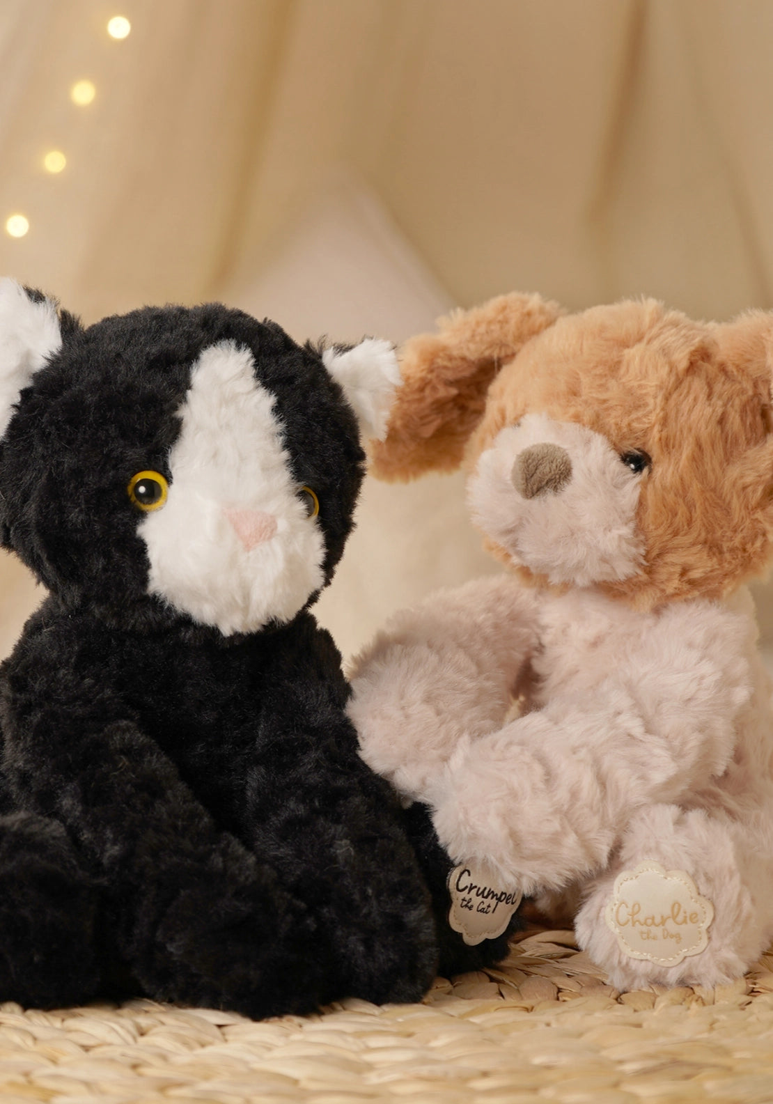Charlie The Plush Sitting Dog - Multi