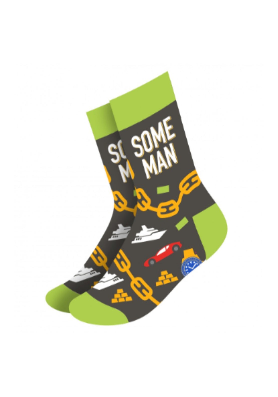 Sock Therapy Some Man Socks - Grey/green 1 Shaws Department Stores