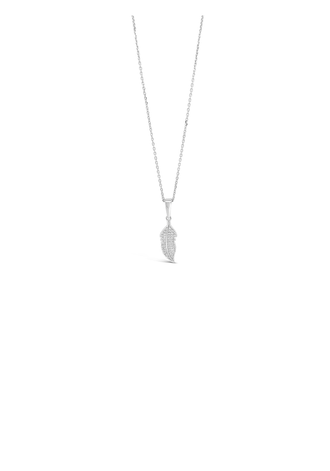 Absolute Jewellery Silverver Feather Pendant/Chain 1 Shaws Department Stores