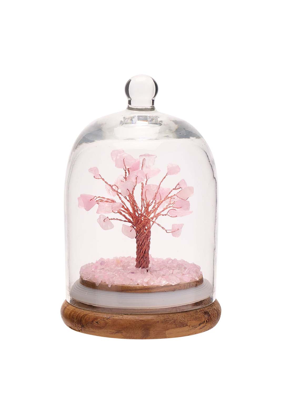 Sophia Gemstone Dome Tree - Rose Quartz 1 Shaws Department Stores