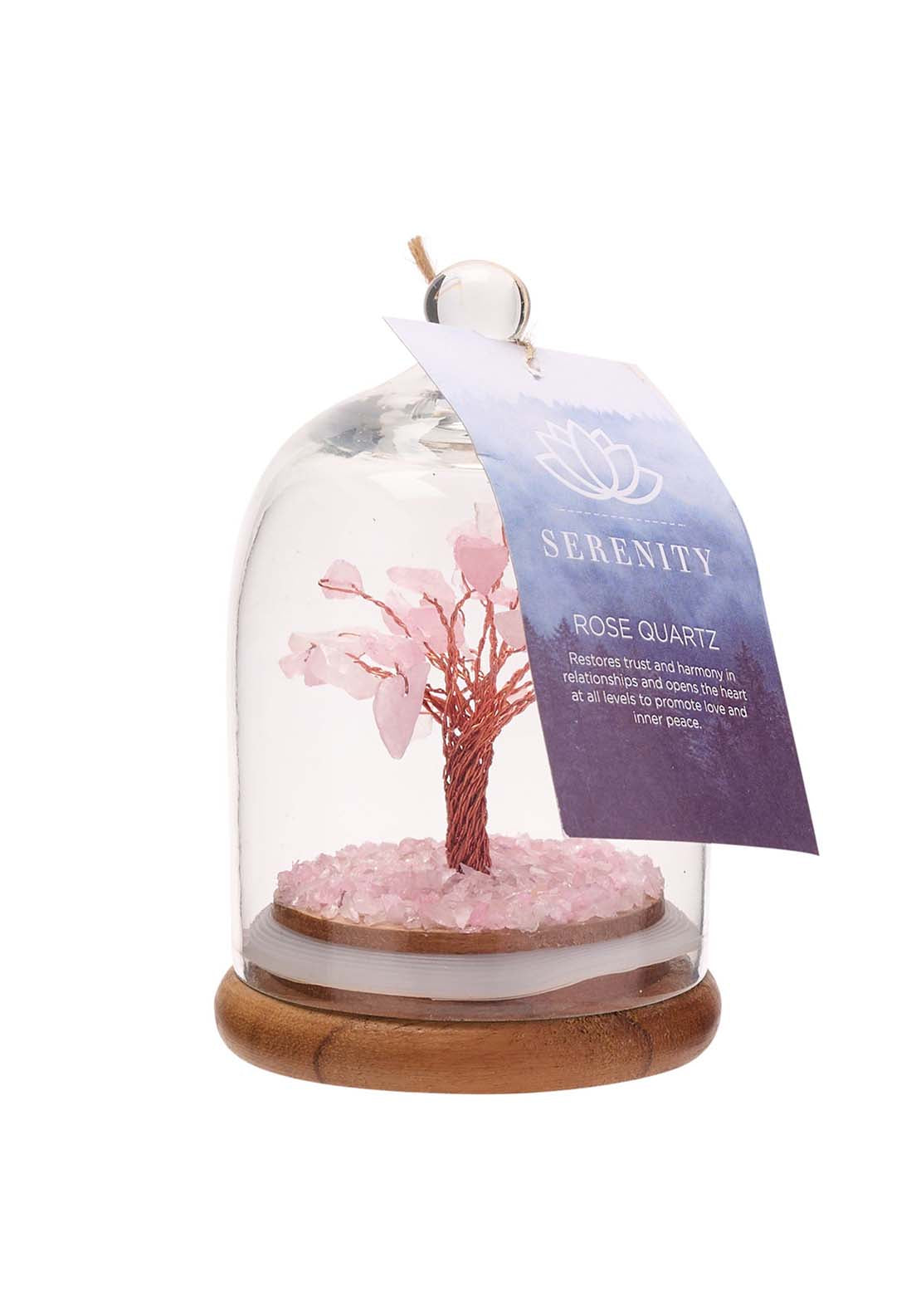 Sophia Gemstone Dome Tree - Rose Quartz 3 Shaws Department Stores