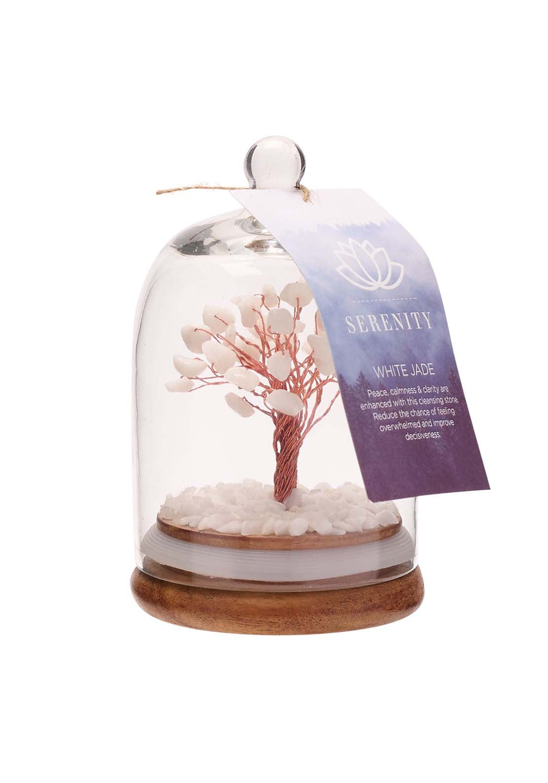 Sophia Gemstone Dome Tree - White Jade 3 Shaws Department Stores