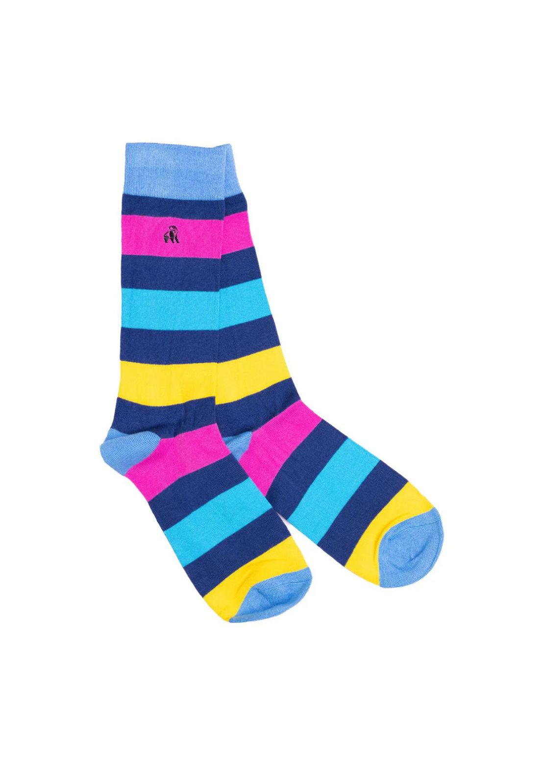 Swole Panda Neon Stripe Socks - Neon 1 Shaws Department Stores