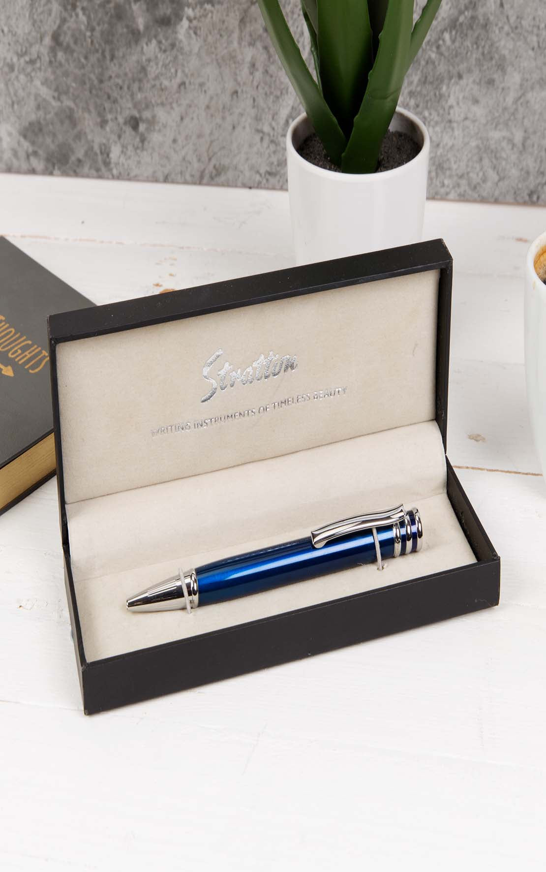 Stratton Blue Ballpoint Pen 1 Shaws Department Stores