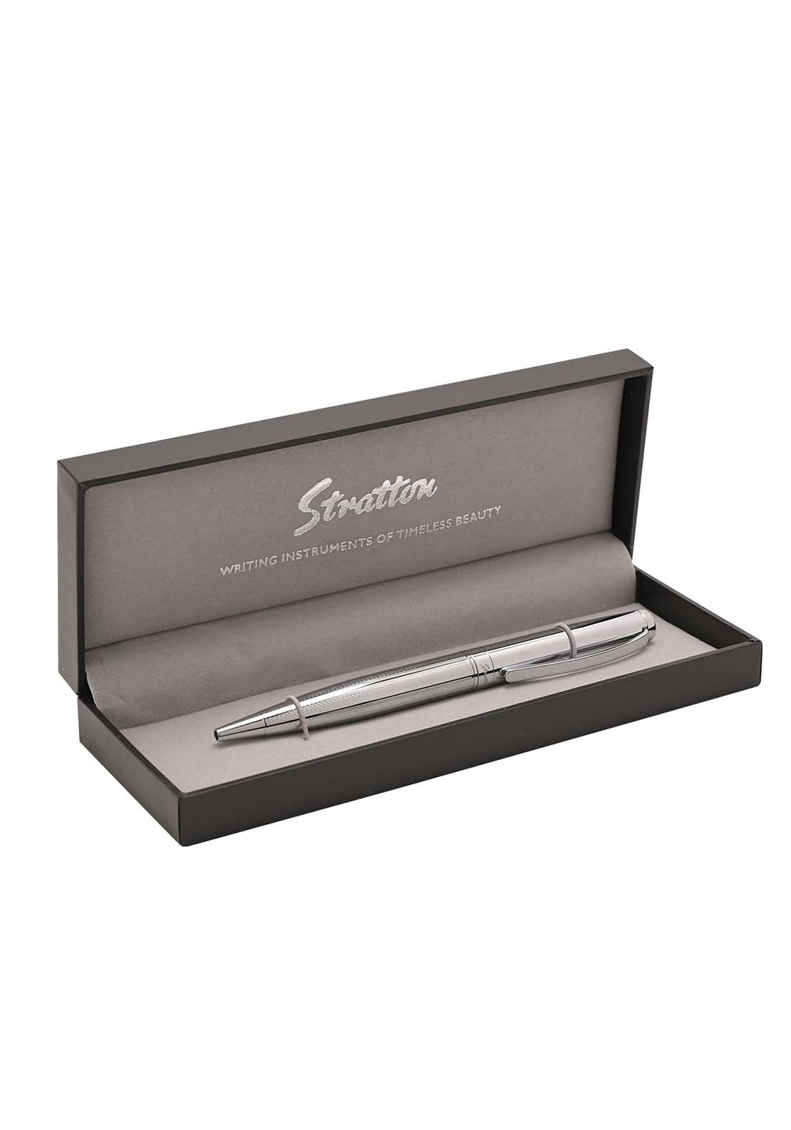 Stratton Ballpoint Pen - Silver 1 Shaws Department Stores