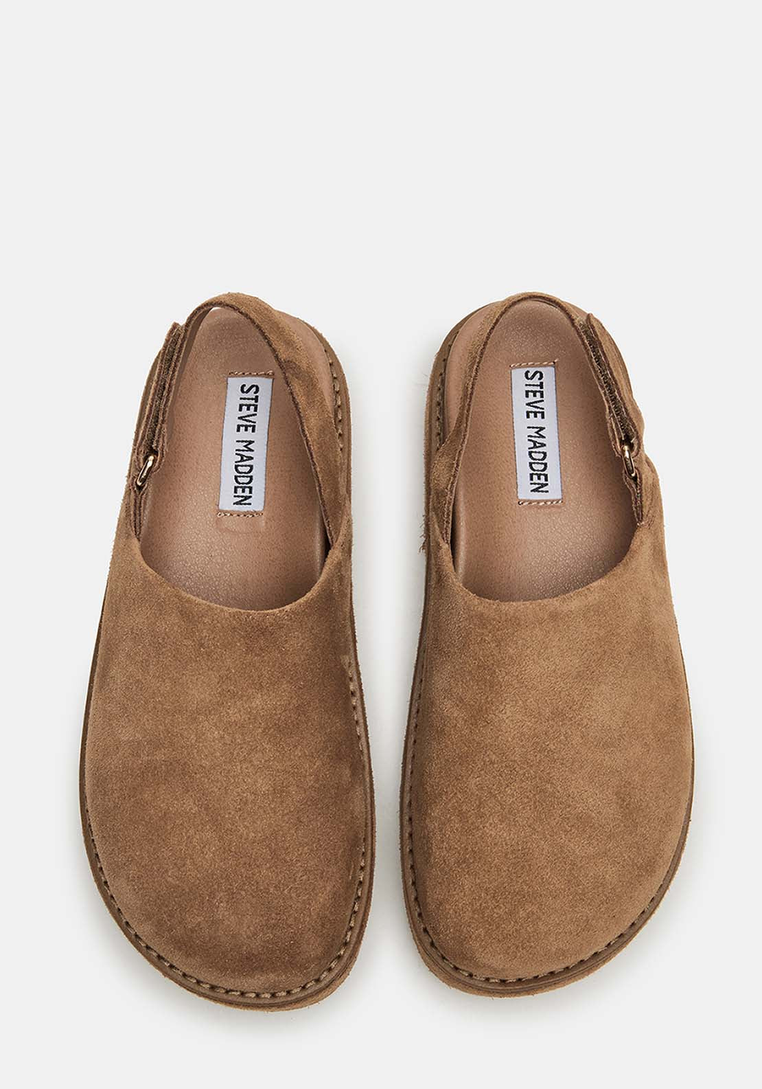 Steve Madden Slip On Clog - Cognac Suede 5 Shaws Department Stores