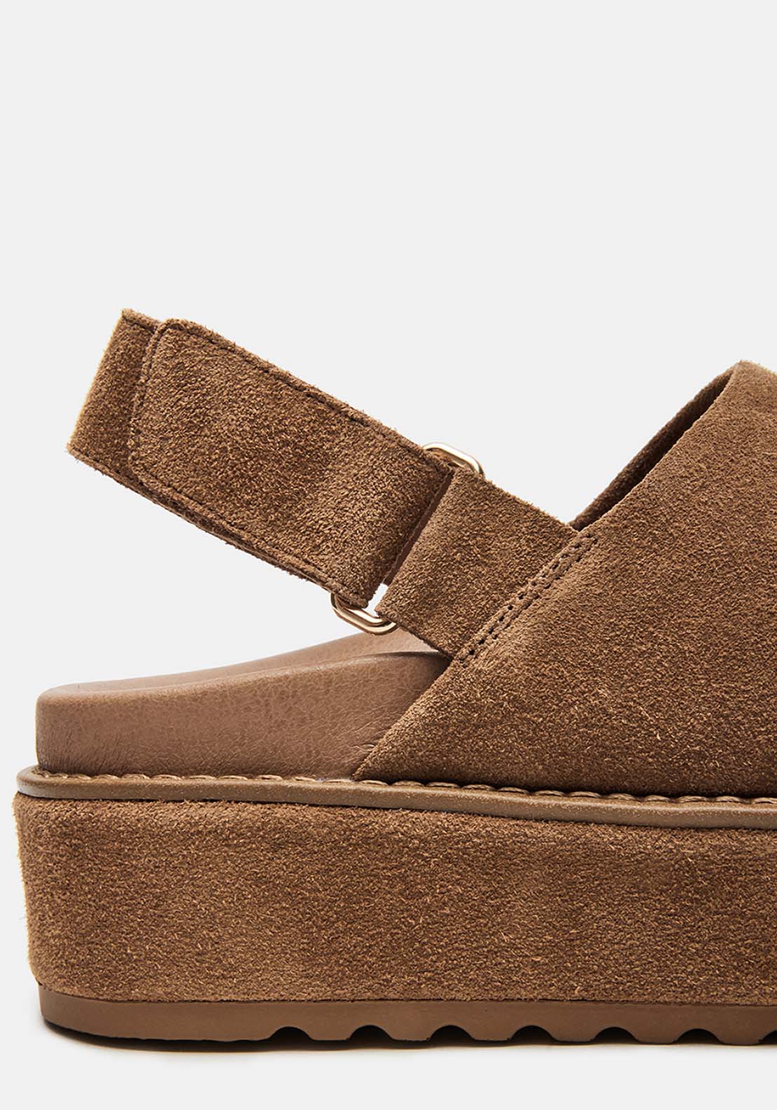 Steve Madden Slip On Clog - Cognac Suede 4 Shaws Department Stores