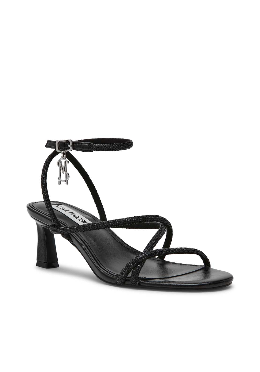 Steve Madden Low Bling Heel - Black 6 Shaws Department Stores
