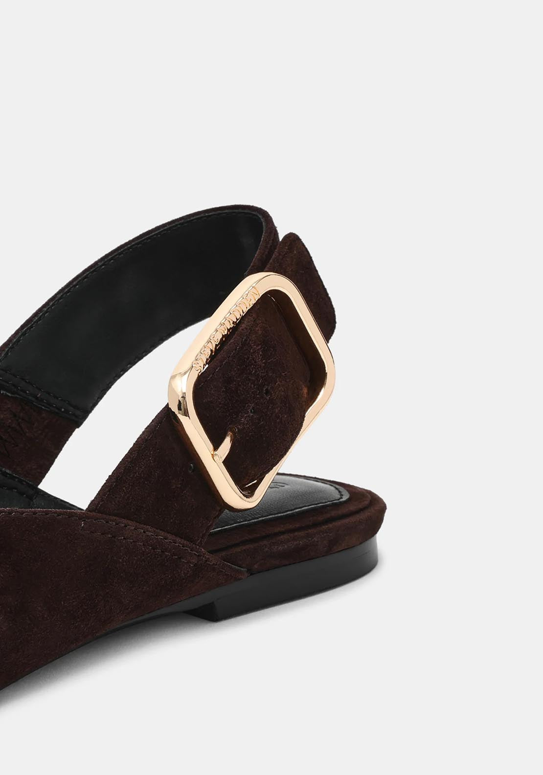 Steve Madden Flat Side Buckle Slip On Shoe - Brown 3 Shaws Department Stores