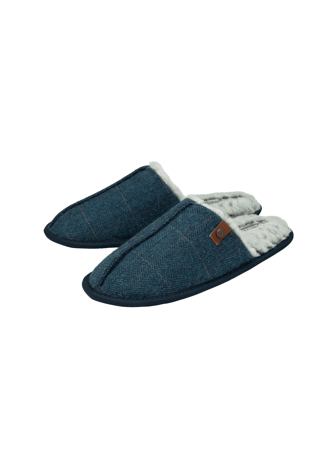 Dunlop Sydney navy slip-on mule. - Navy 1 Shaws Department Stores