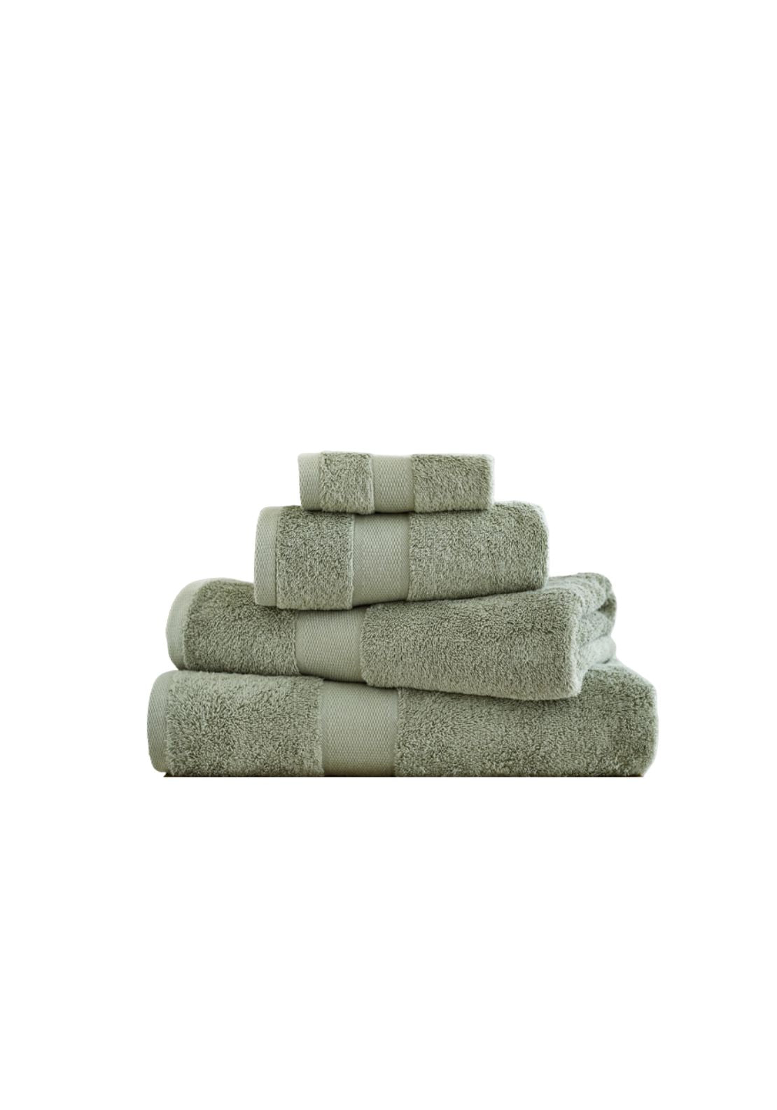 Egyptian Embrace Egyptian Cotton Towel Jumbo 550gsm - Green 2 Shaws Department Stores