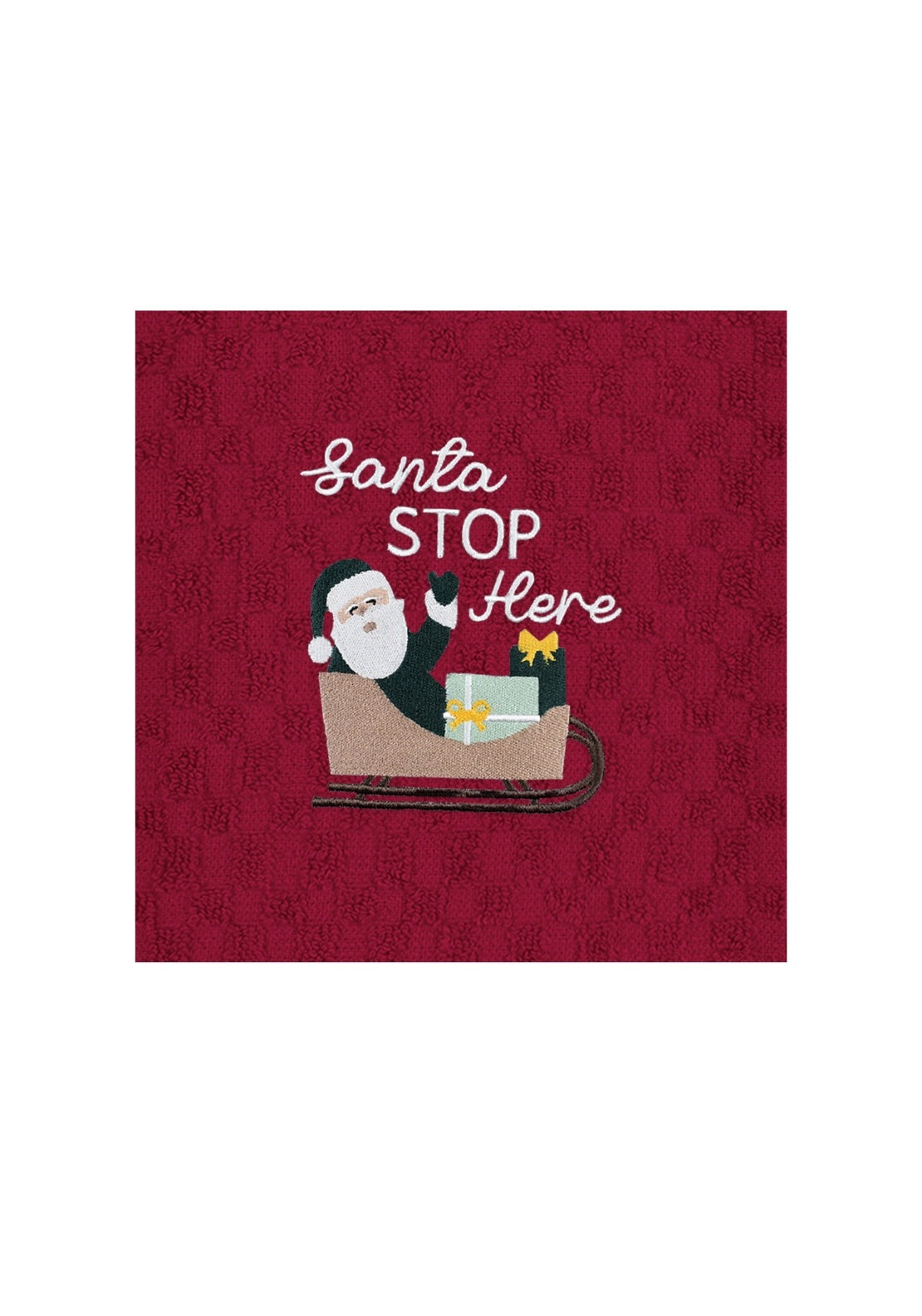 The Home Collection Santa Stop 2 Pack Christmas Tea Towels - Multi 2 Shaws Department Stores