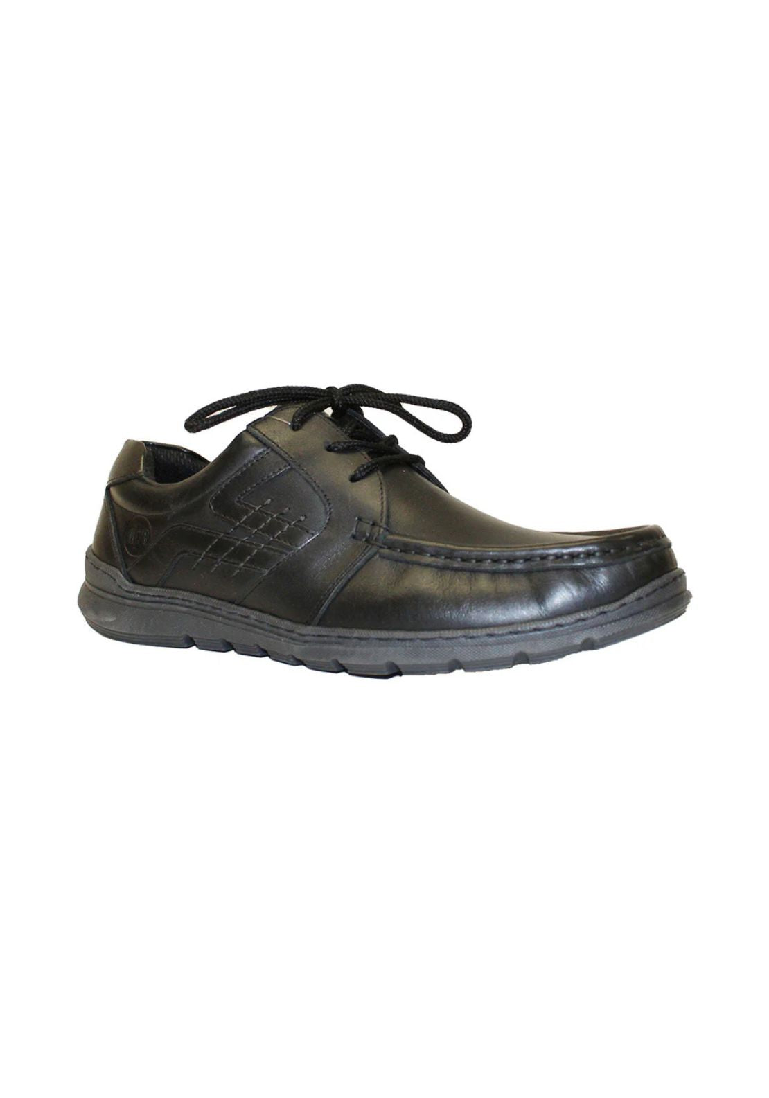 Ninety 78 Lace Up School Shoe - Black 1 Shaws Department Stores