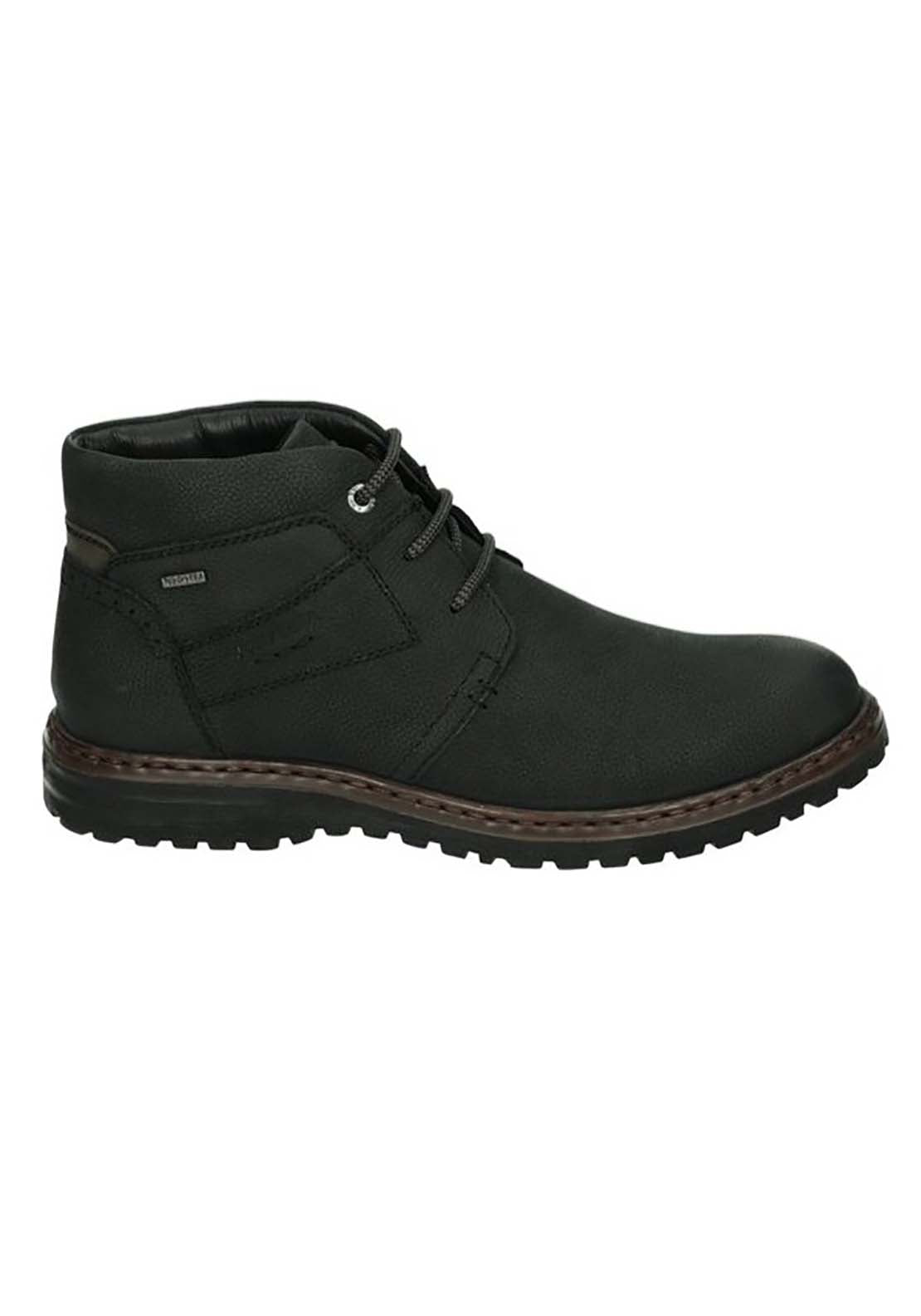 Josef Seibel Waterproof Lace Up Boot - Black 1 Shaws Department Stores